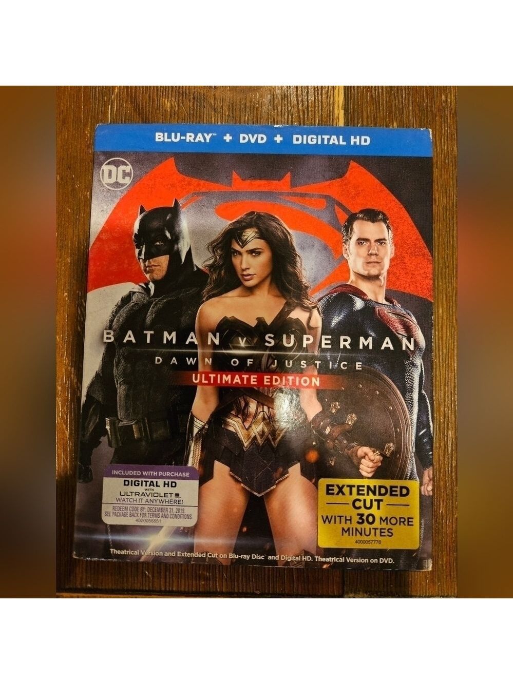 BATMAN V SUPERMAN DAWN OF JUSTICE ULTIMATE EDITION BLU-RAY